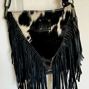 STS Ranchwear fringe hyde crossbody purse